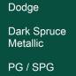 Preview: Dodge, Dark Spruce Metallic, PG / SPG.